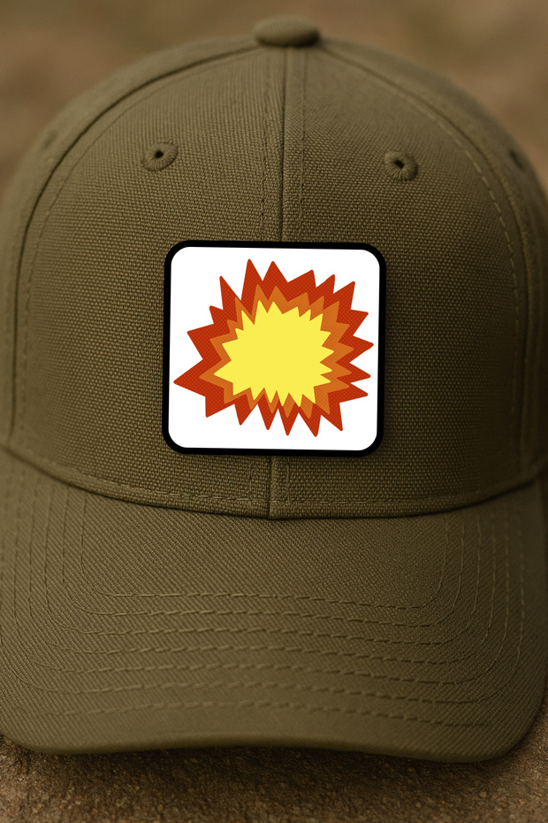 Yellow Explosion Effect Line Style Patch / Veil / Arma - 3