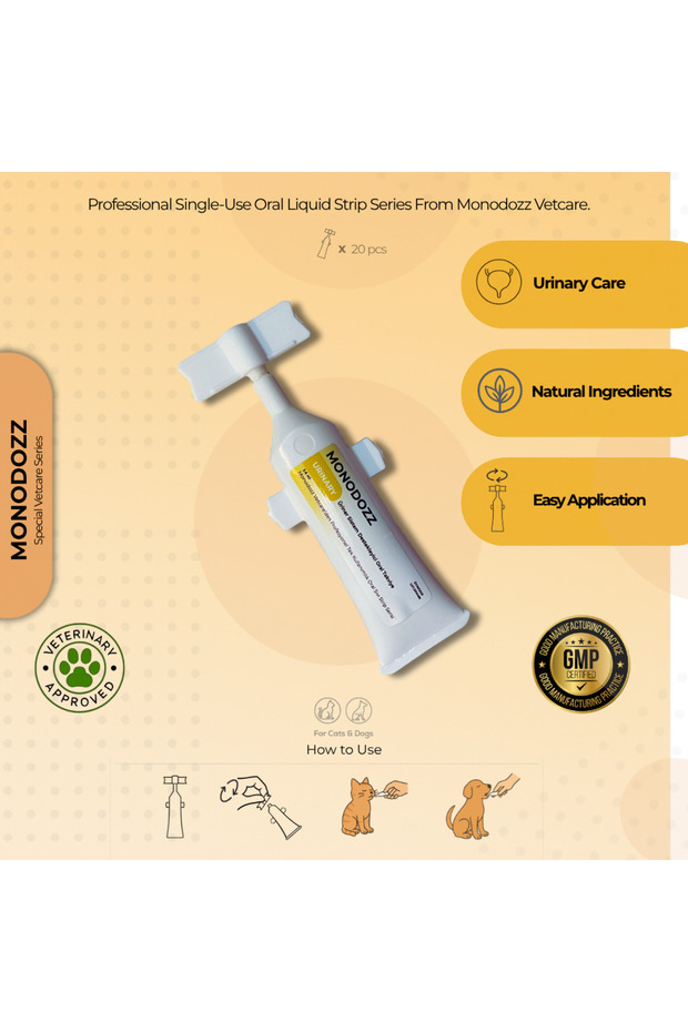 URINARY Liquid Oral Strip | Kedi ve Köpek Üriner Sistem Destekleyici Oral Strip - 2