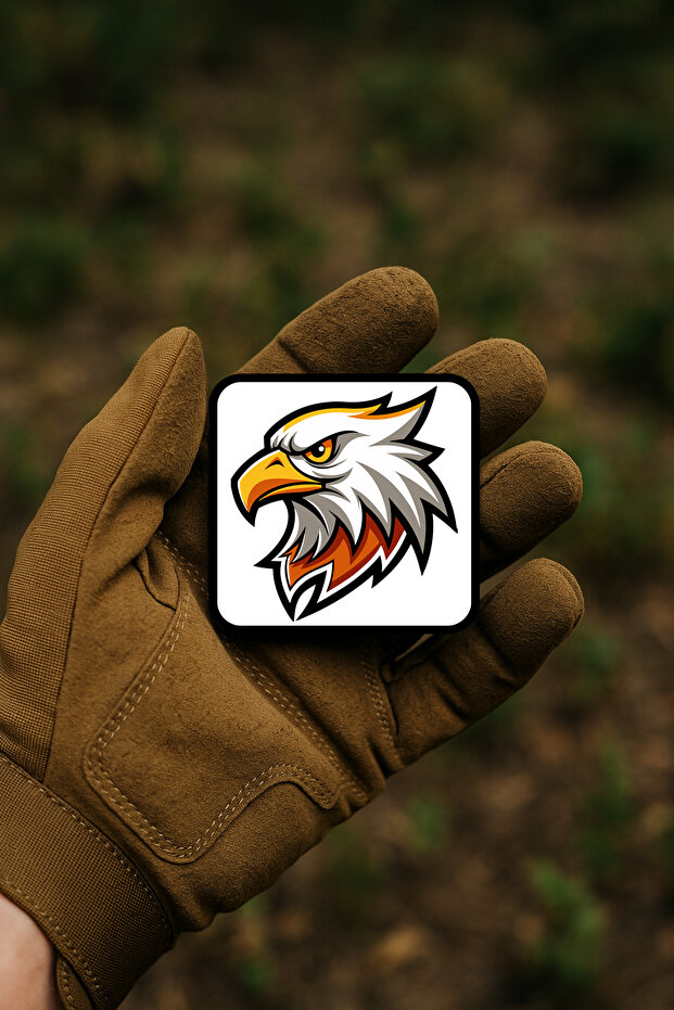 شعار رأس النسر مطبوع (شارة / وشاح / شعار) - 1