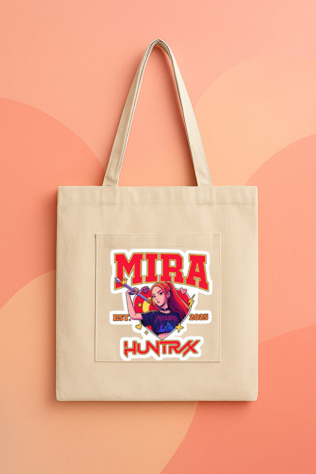 Kpop Demon Hunters Mira Custom Designed Printed Canvas Bag, Arm Bag 100% Cotton