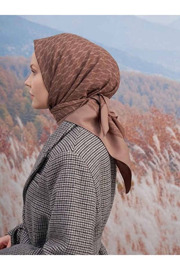 COTTON MONOGRAM A DESEN EŞARP - 2