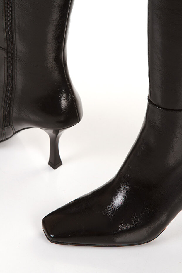 حذاء أنيق بكعب رفيع ومقدمة مدببة - 5