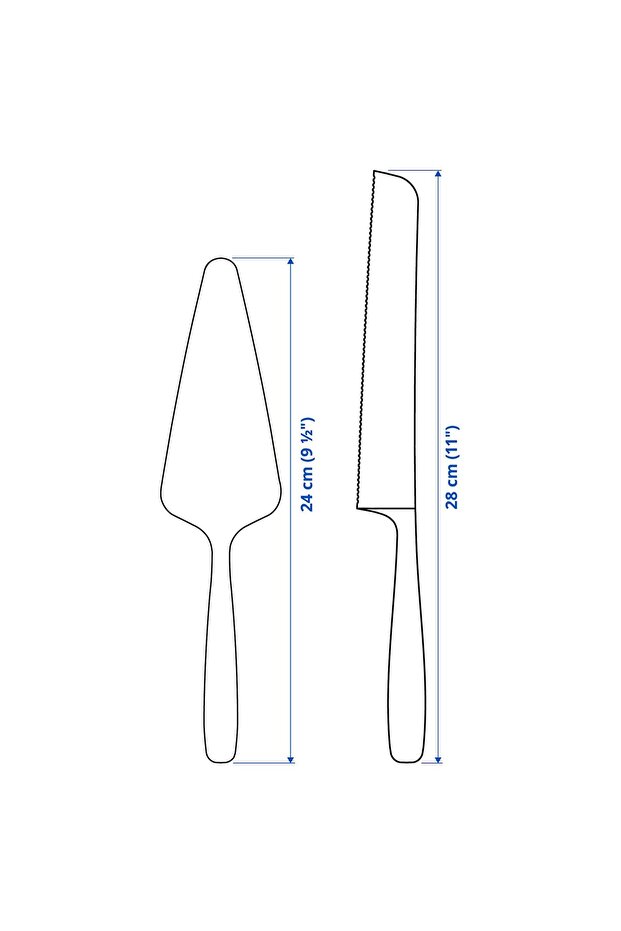 طقم تقديم من قطعتين، لون نحاسي - 5