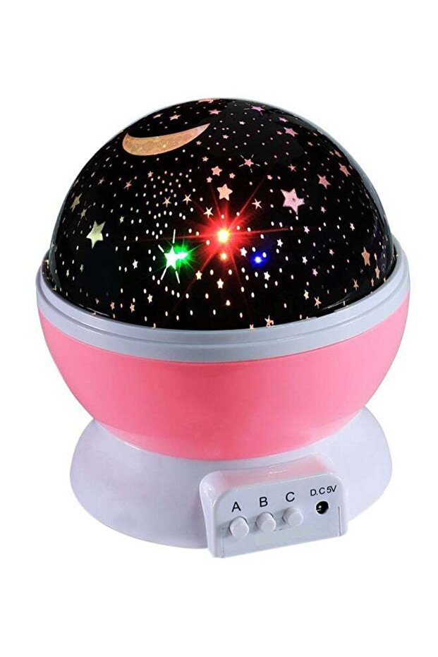 Star Light Rotating Projector Lamp Pink