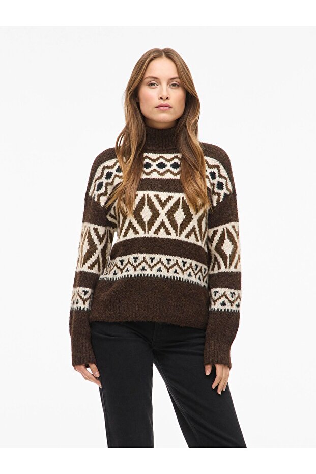 Strickpullover VILAENA Rollkragen - 1