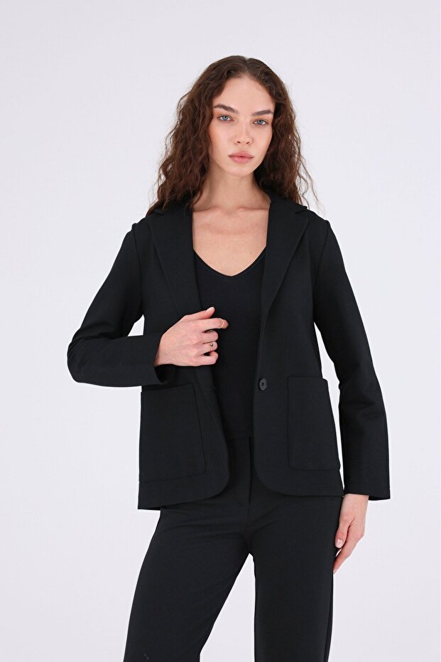 Cep Detaylı Blazer Ceket - 2