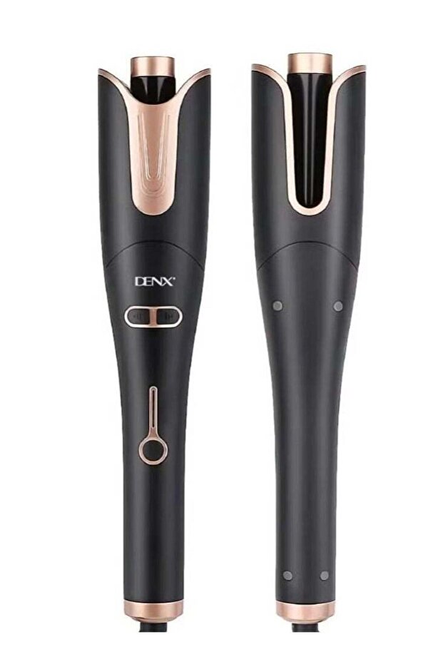 Automatic Curling Iron Large Curls, 4 Temperature & Timer, 2.5m Rotating Cord, Ceramic Wand (Bl - 1