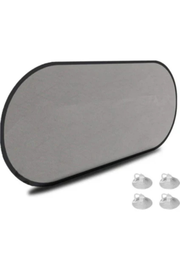 Car Rear Window Sunshade Curtain – Foldable Car Sunscreen Curtain with Suction Cups for Inside the Vehicle