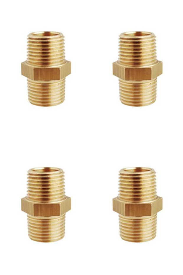 BRASS YELLOW PROPORTIONAL NIPPLE 1/2 (QUADRUPLE)