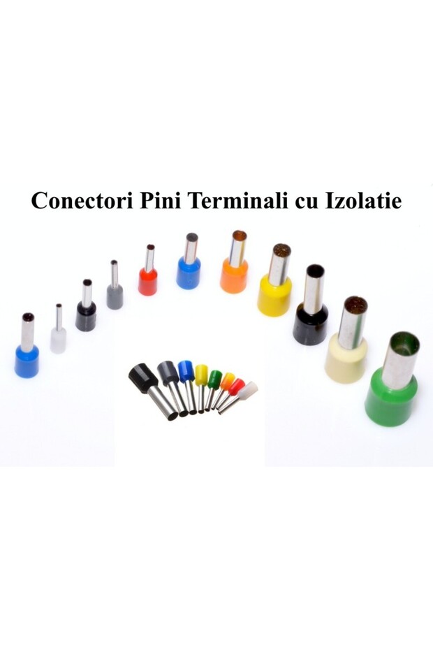 Cable Terminal Pin E0508 White, 100Pcs/Set - 2