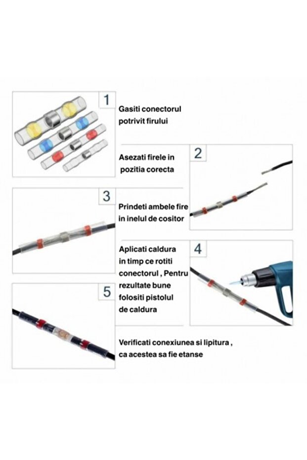Tin Ring Connectors 50Pcs/Set - 5