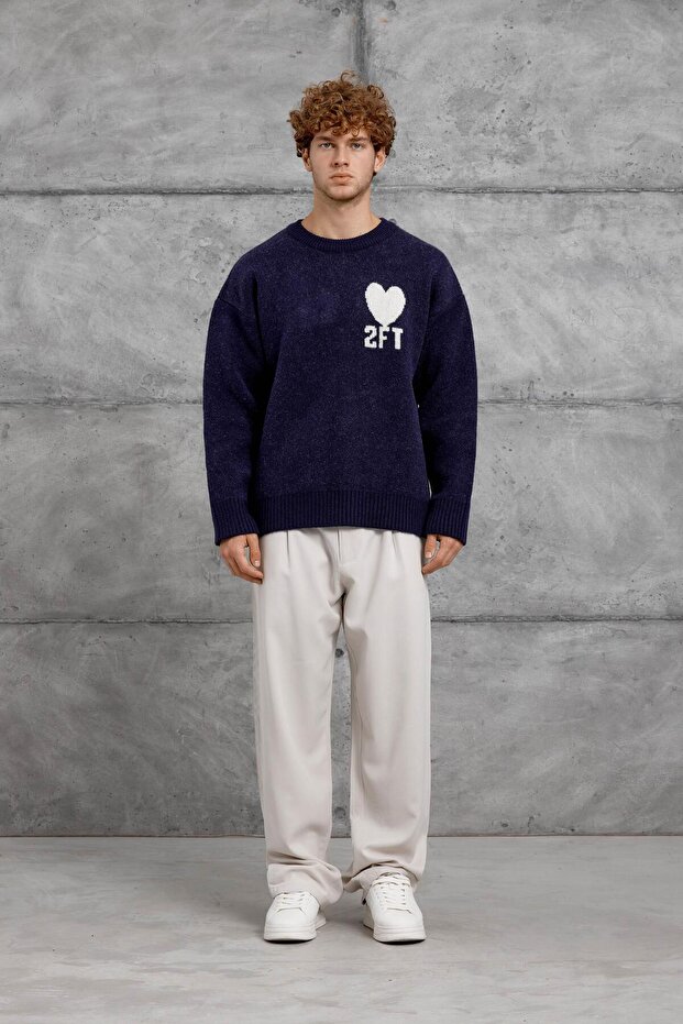 Erkek Lacivert 251 OVERSIZE TRİKO - 3