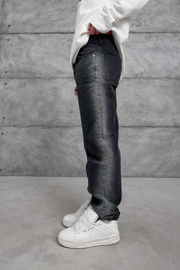 Men's Jean Pants Mmx Strip Black Baggy