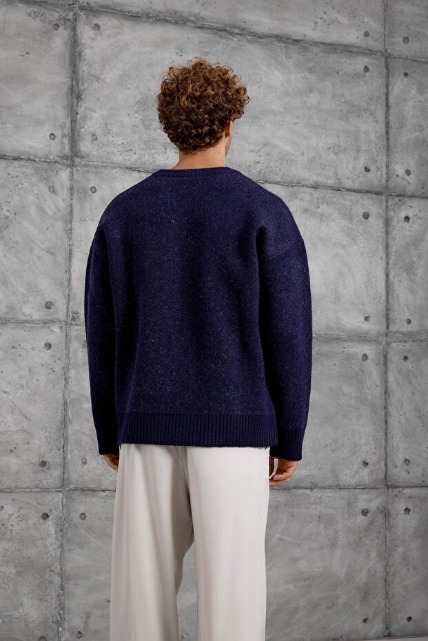 Erkek Lacivert 251 OVERSIZE TRİKO - 4
