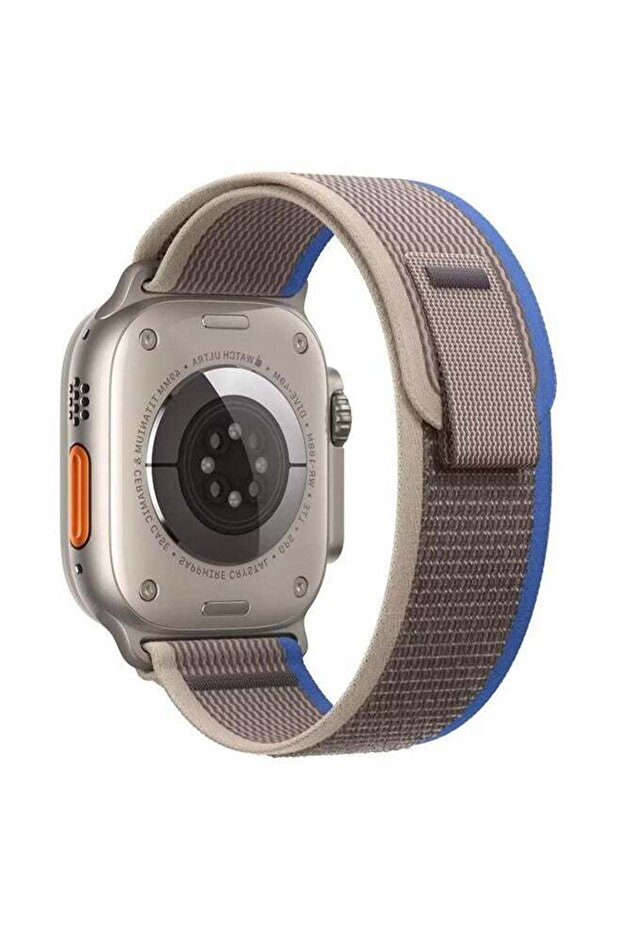 Trail Nylon Loop Band for Apple Watch (42/44/45/49mm) - Blue/Grey