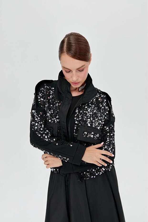 Lunedemode Tasarım Pullu Ceket - 2