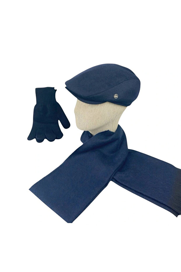 Men's Wool Casual Combination – Cap Scarf Gloves
