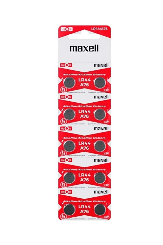 Maxell LR44 A76- Pack of 10