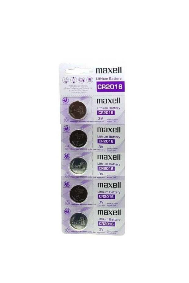 Maxell Lithium Battery CR2016 5PCS - 1