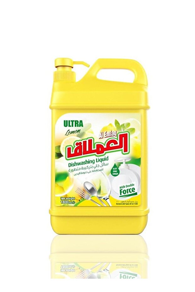 Al Emlaq Ultra Dishwashing Liquid Lemon 1800ml