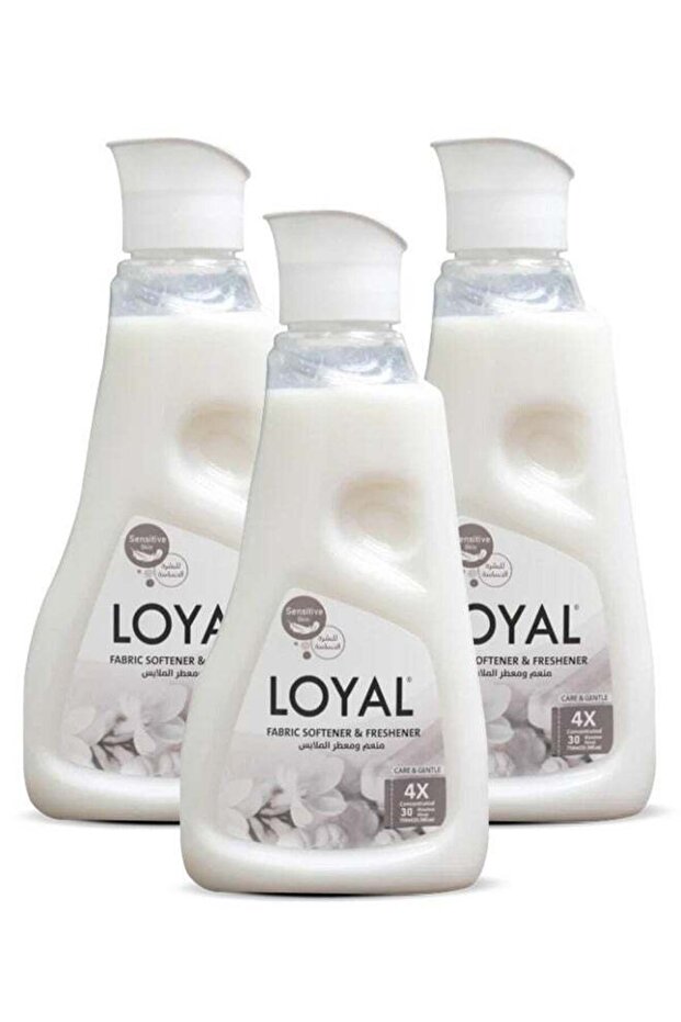 loyal Fabric Softener Freshener Concentrated Care Gentle 30 Washes 3x750ml