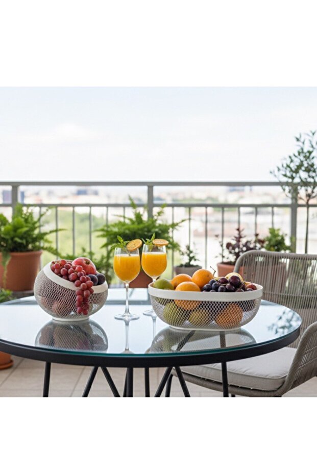 طقم سلة فواكة وكبسولات قهوة متعددالاستخدامات - 5