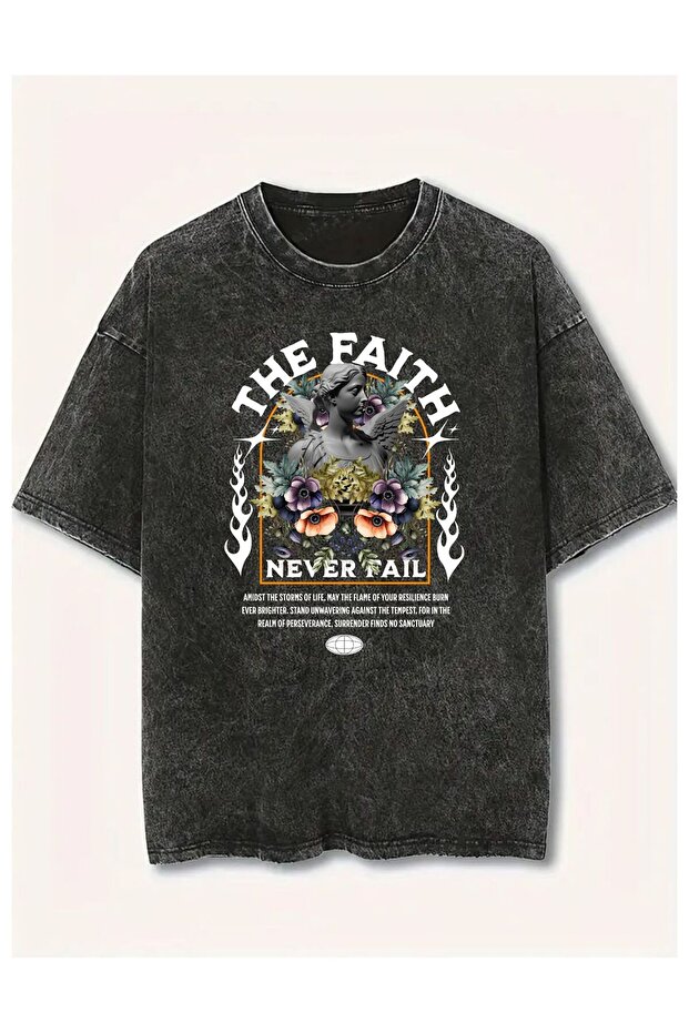 Printed Unisex Vintage Washed T-Shirt
