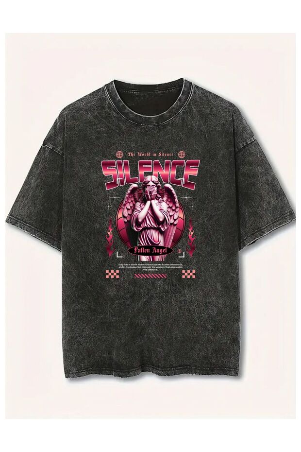 Printed Unisex Vintage Washed T-Shirt