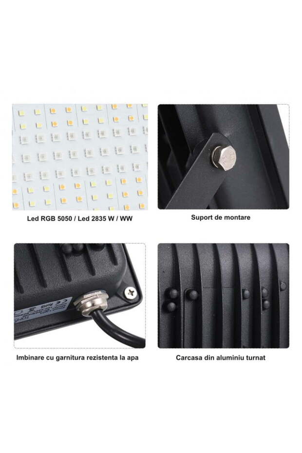 Smart RGBCW Projector 100W with Bluetooth and Remote Control - 7