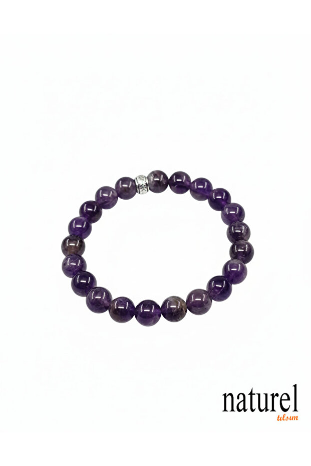Original Amethyst 8mm Natural Stone Bracelet