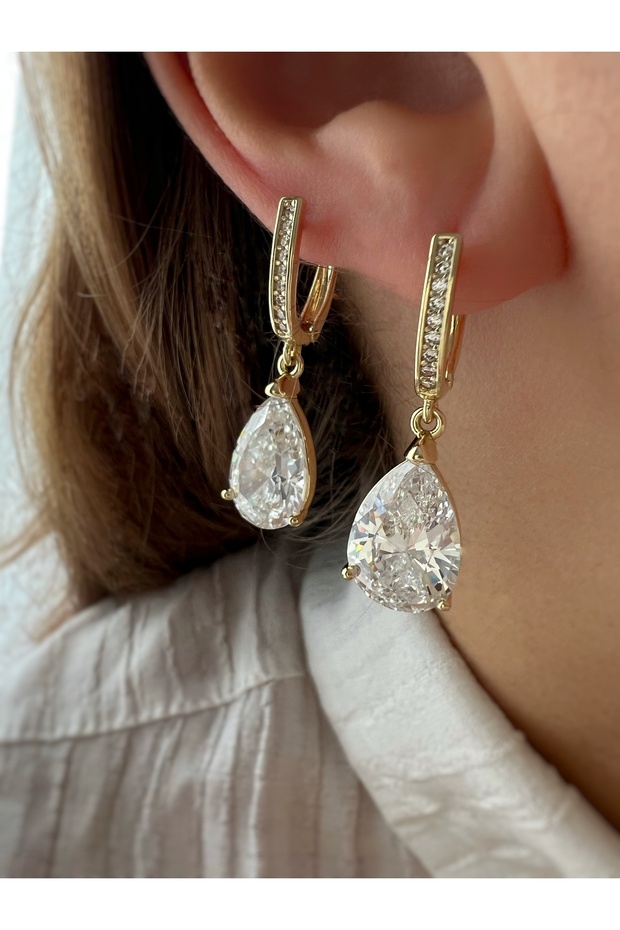 أقراط VIP مرصعة بالأحجار الكريمة - 1