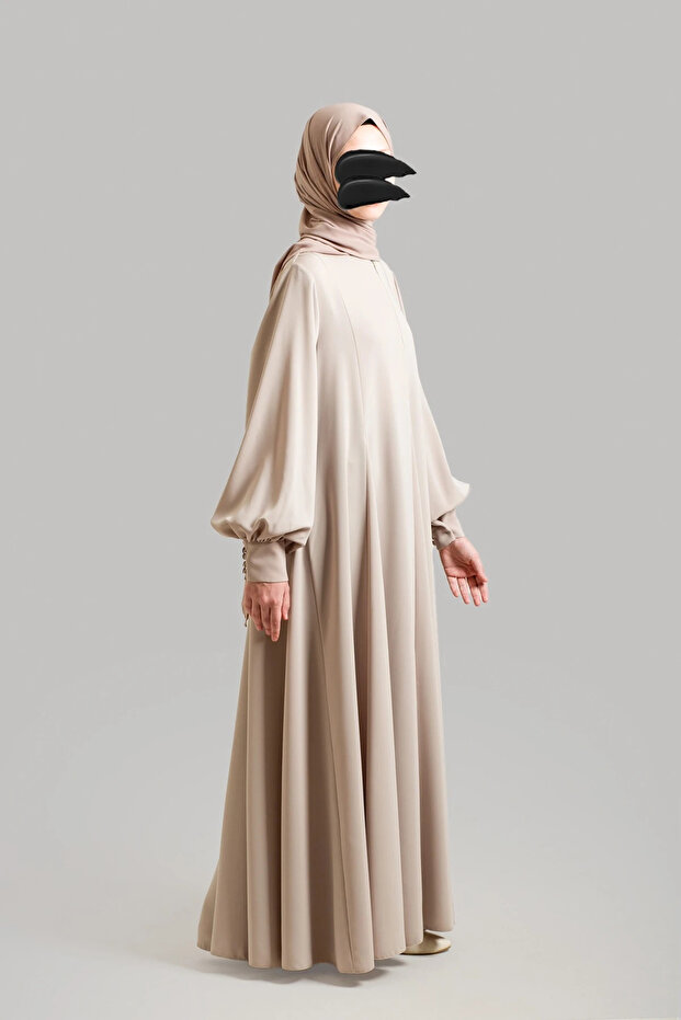 Prenses Model Kloş Ferace - 1