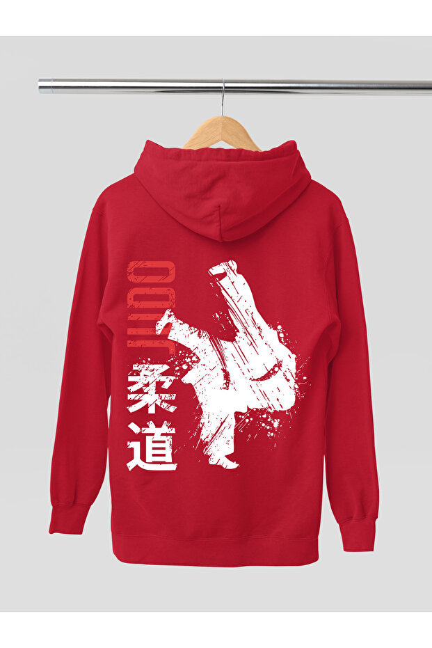 Judo Printed Cotton Soft Texture Hooded Youth Sweatshirt