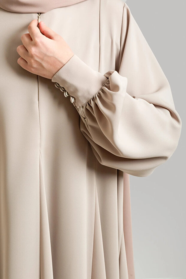 Prenses Model Kloş Ferace - 6