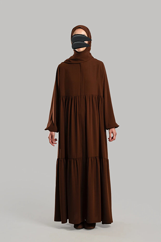 Duru Fermuarlı Ferace - 1