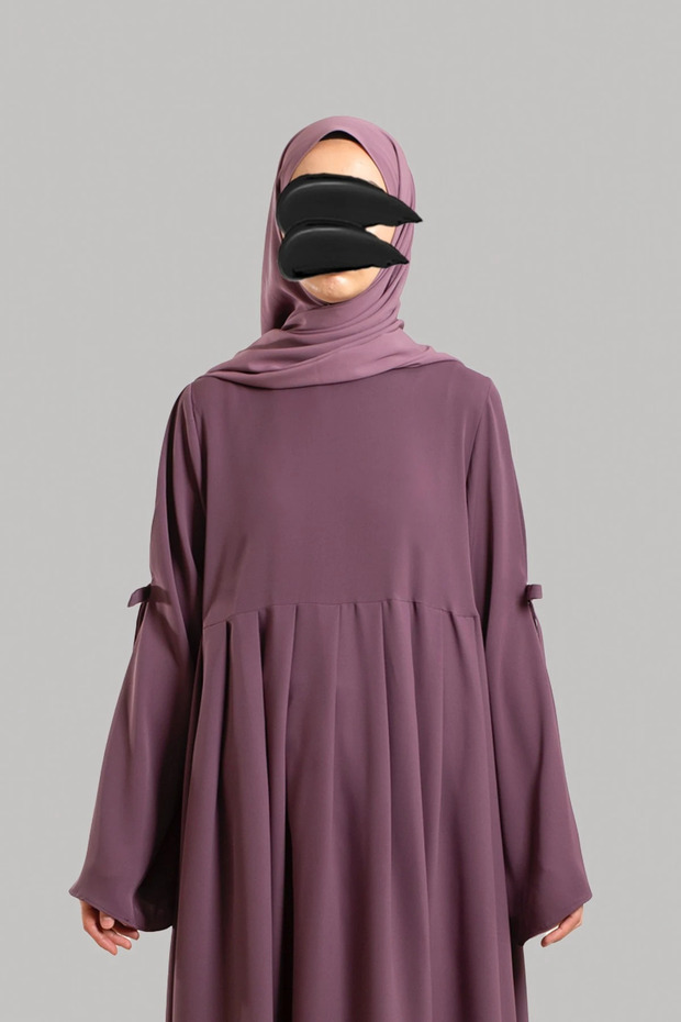 Fiyonklu Ferace - Prune - 4