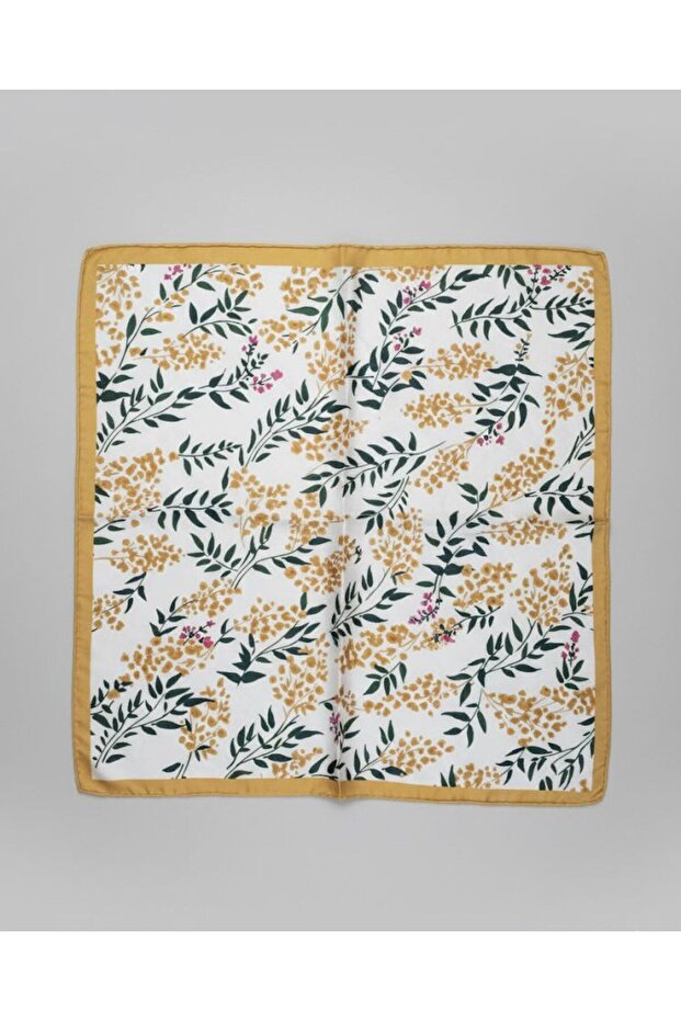 وشاح أصفر منقوش - 3