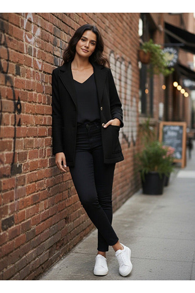 سترة رجالية بياقة من القطن الممشط بثلاث خيوط - 2