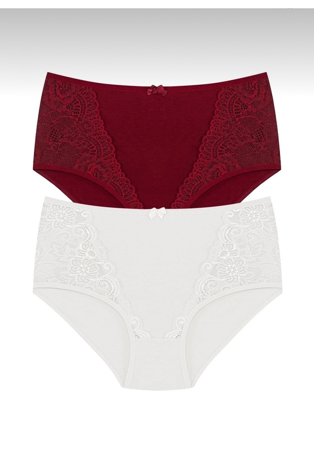 Women's Battal 2-Pack Panties Large Size Cotton Lace Women's Underwear
