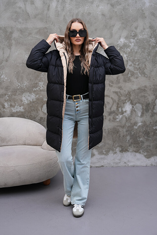 Kadın Çift Taraflı Mont - 3