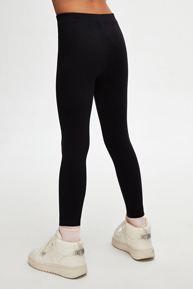 بنطلون صيفي أساسي أسود للفتيات - 4