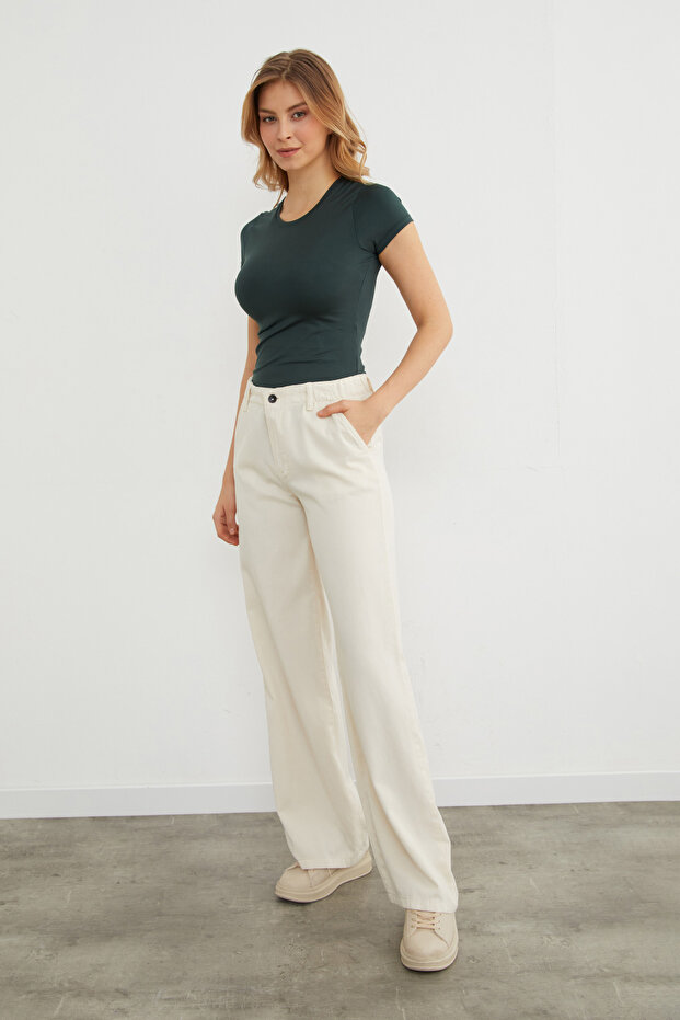 Basic Bisiklet Yaka Çıtçıtlı Body - 6