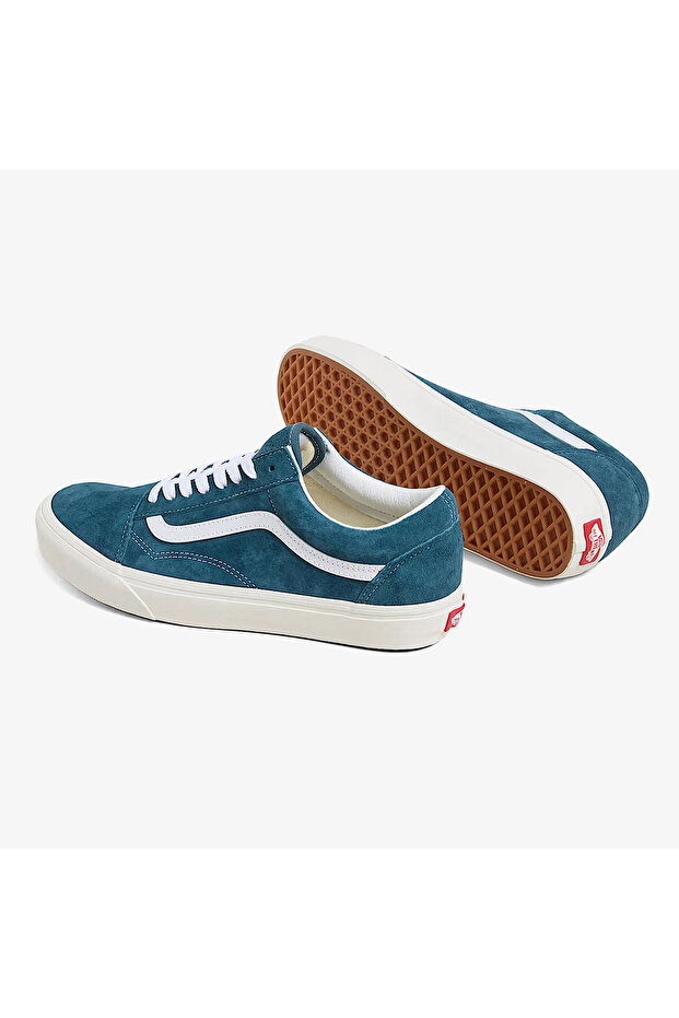 Old Skool Kadın Lacivert Süet Sneaker - 3