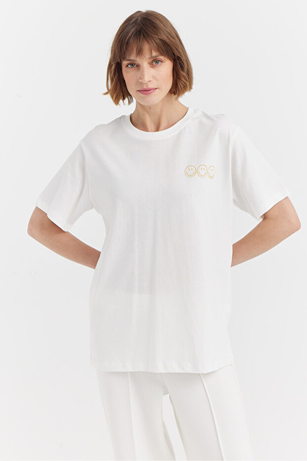 Kadın Basic T-shirt - 1