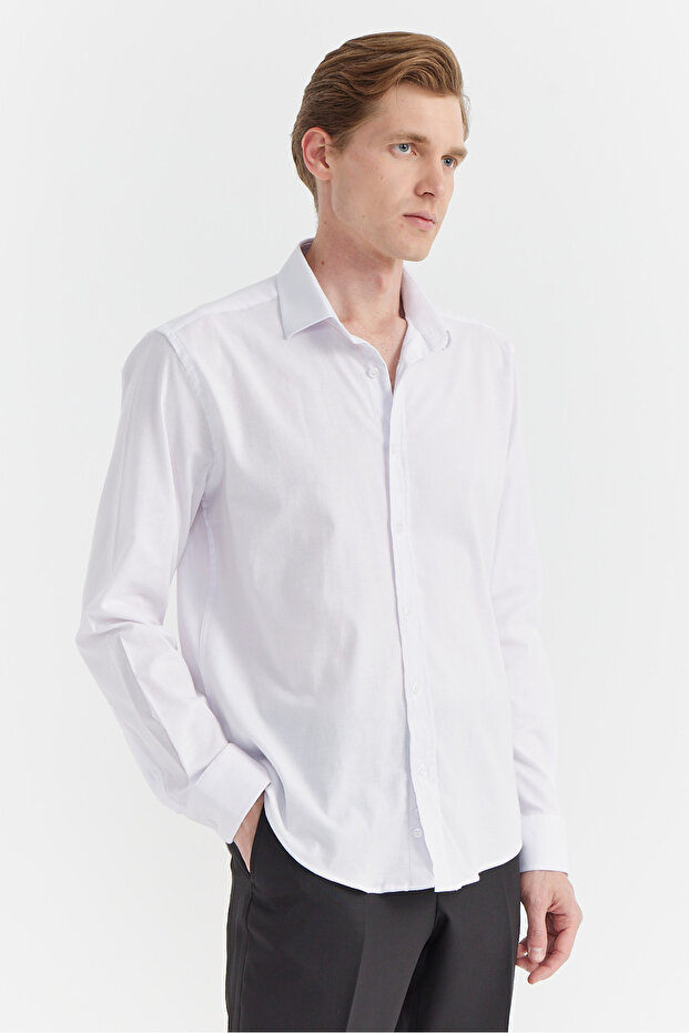 Erkek Regular Gabardin Gömlek - 4