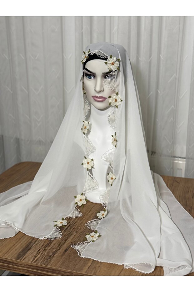 İğne oyası namaz başörtüsü - 1