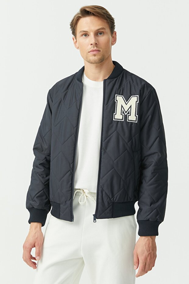 Jachetă bomber brodată pentru bărbați - 4