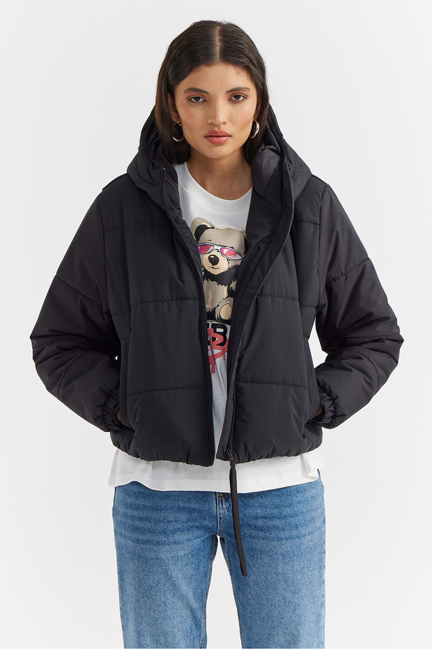 Women's Hooded Short Coat