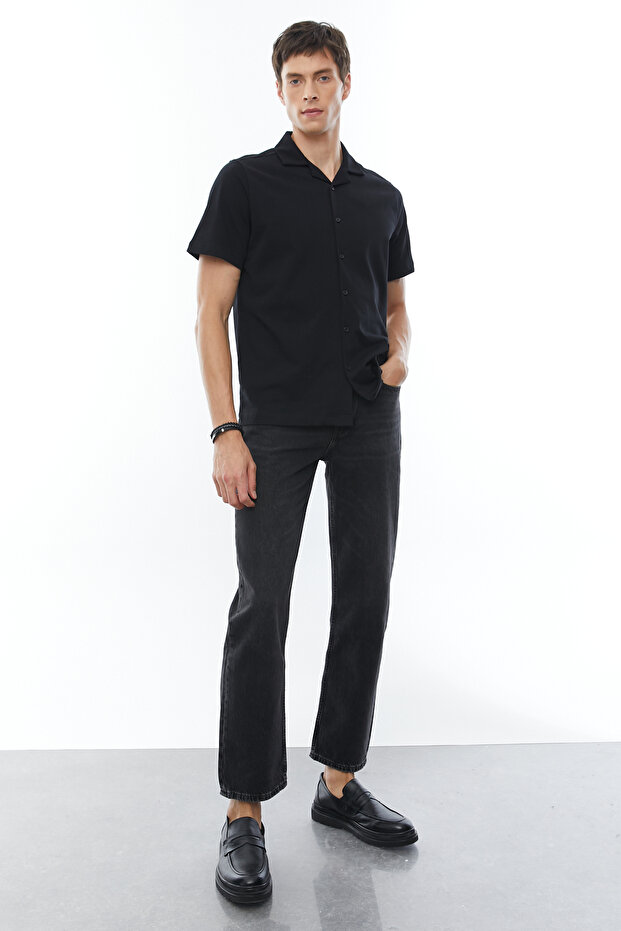 Regular Devrik Yaka Gömlek - 6