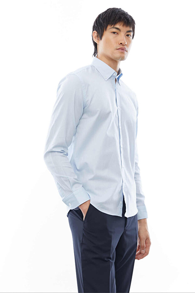 Yaka Düğmeli Gömlek - 6